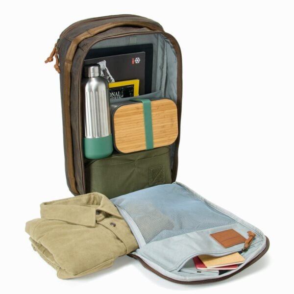 24L Waxed Canvas Backpack – Durable & Stylish Design - Image 3